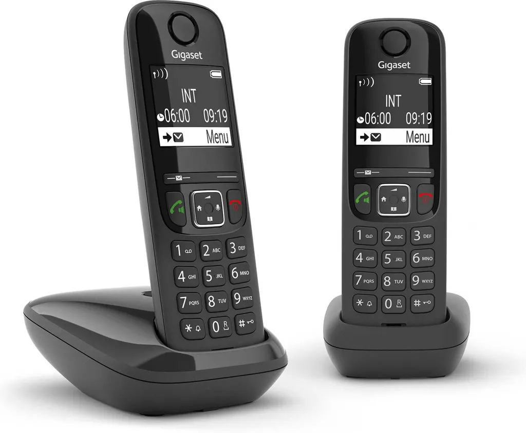 GIGASET Telefon AS690R Duo - Noir
