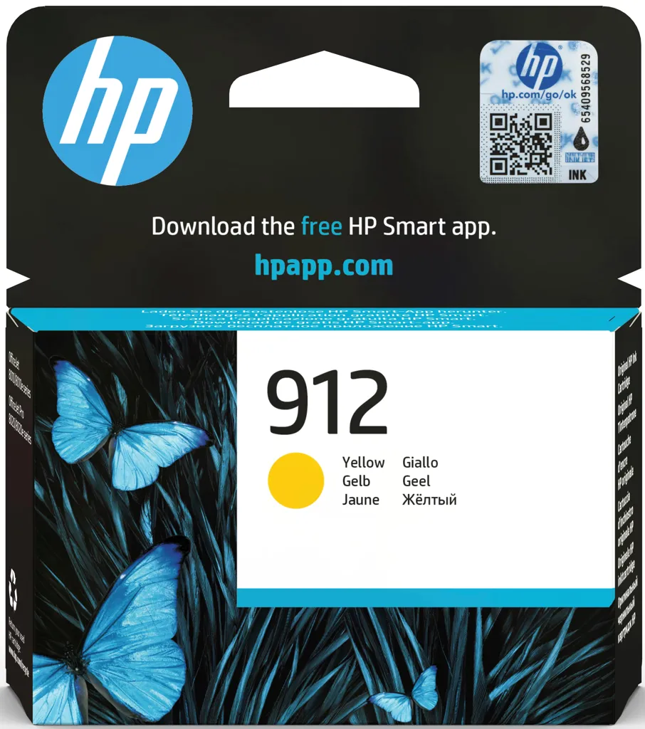 HP Tintenpatrone - 912 - Gelb