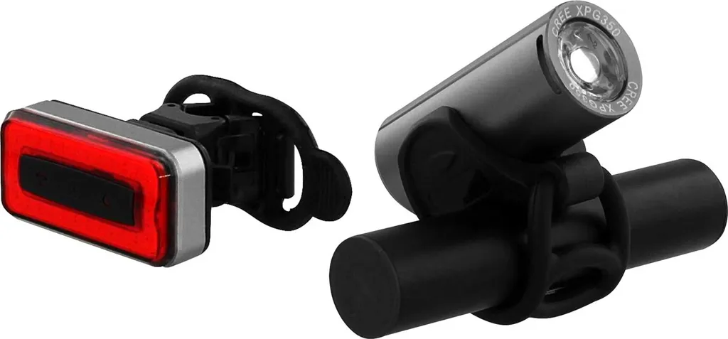 URBAN MOOV Pack 2 lumières vélo LED Nachladenable - Weiß et rouge