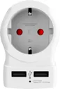 SKROSS Adaptateur de voyage Europe vers USA avec 2 ports USB