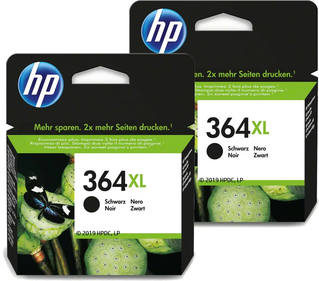 HP 2x 364XL Schwarz - Tintenpatrone