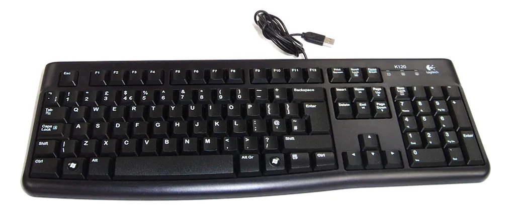 LOGITECH Keyboard K120 - AZERTY 5BE) - Black