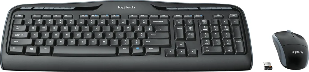 LOGITECH Keyboard + Mouse MK330 - Wireless - AZERTY (BE) - Black
