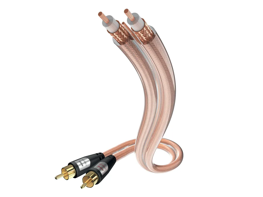 IN-AKUSTIK Inakustik 00304107 0.75m RCA RCA Transparent câble audio