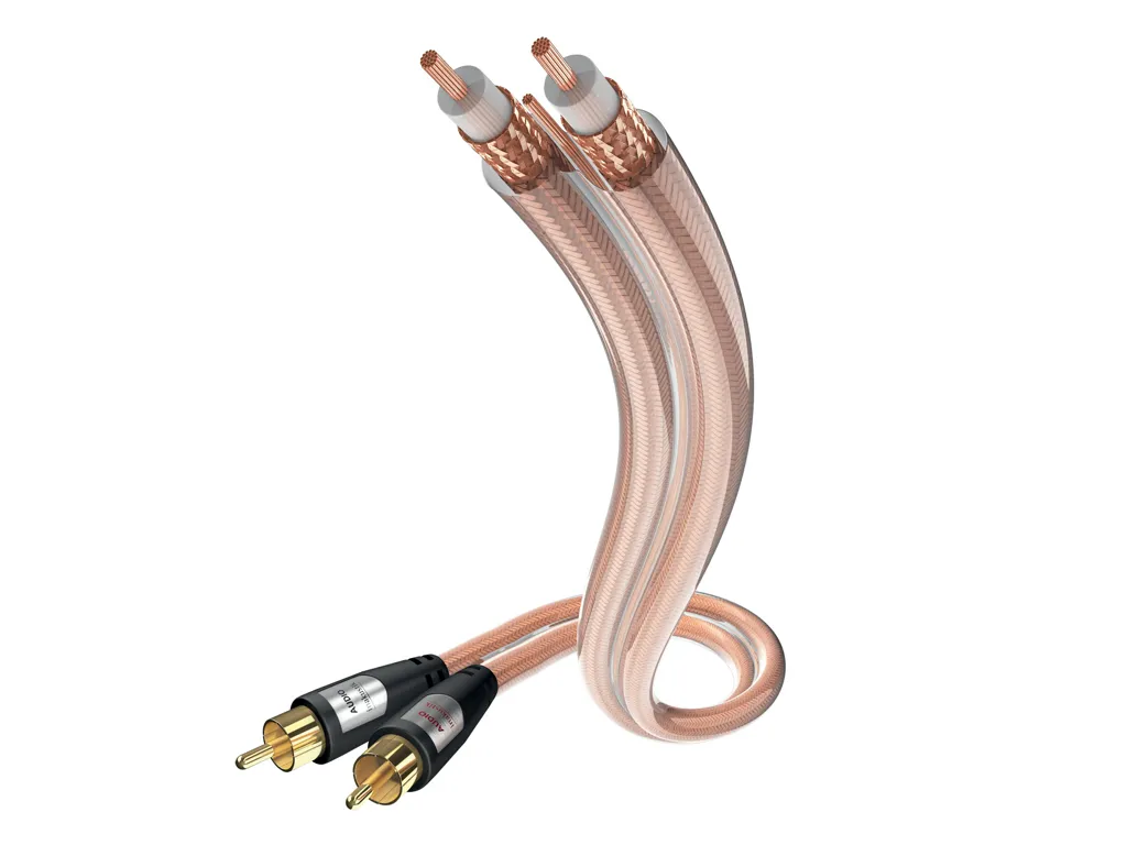 IN-AKUSTIK Inakustik 00304115 1.5m RCA RCA Transparent Audiokabel