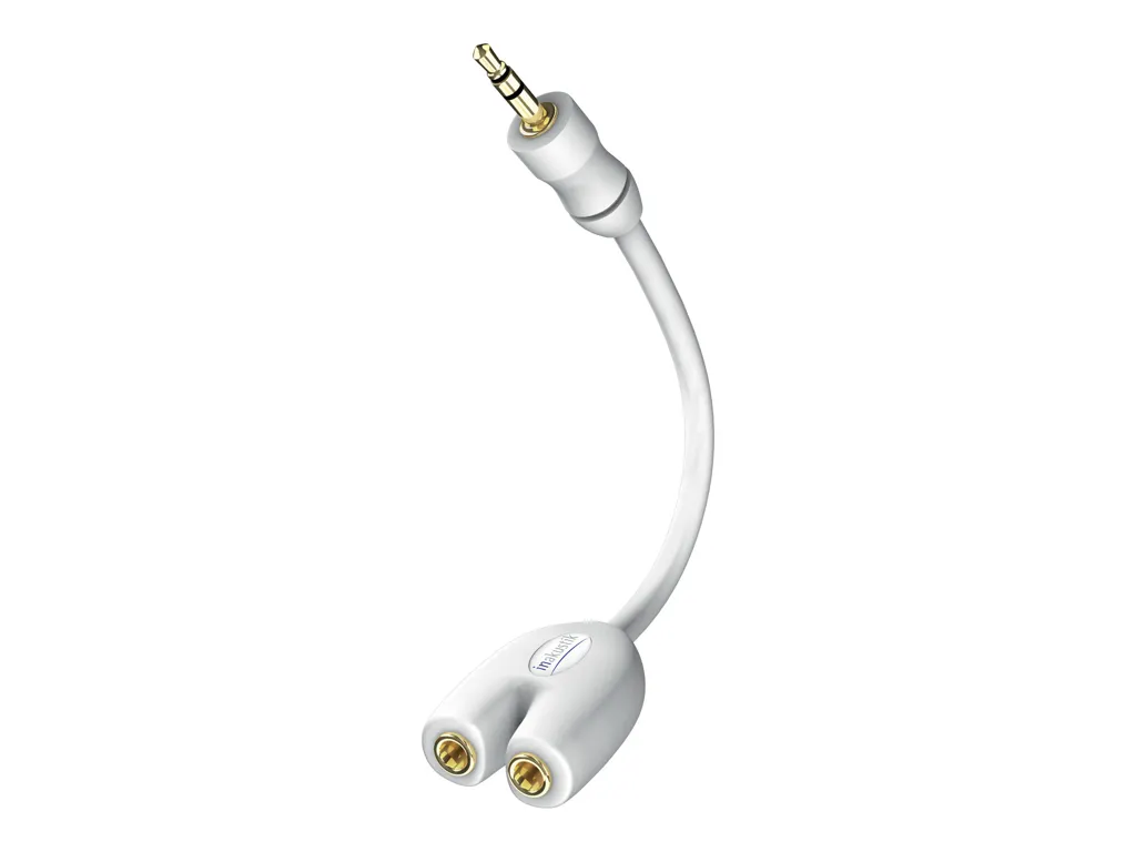 IN-AKUSTIK Inakustik 00310302 3,5mm 2 x 3,5 mm White Adapter et connecteur de Cables