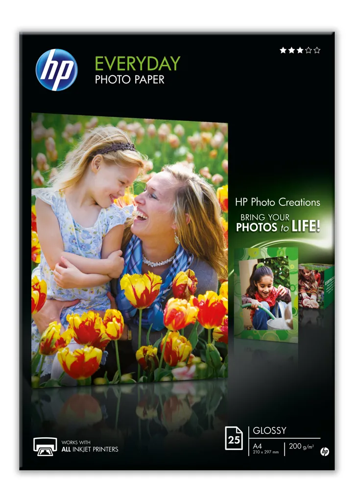 HP HP Photo paper glossy Everyday - 25 sheets/A4/210 x 297 mm