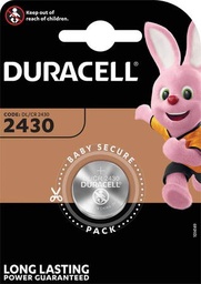 DURACELL Knopfbatterie lithium CR2430 - 1 pièce